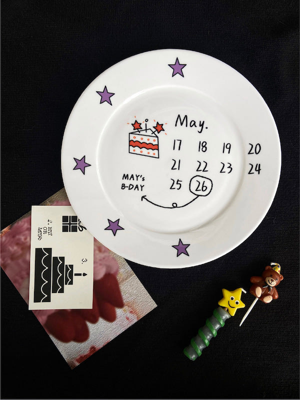 Custom Calendar Plate - Perfect Personalized Gift for Birthday, Wedding, and Anniversary