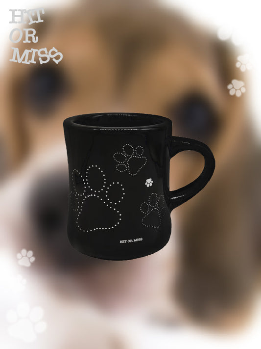 Dog Paw Print Ceramic Mug