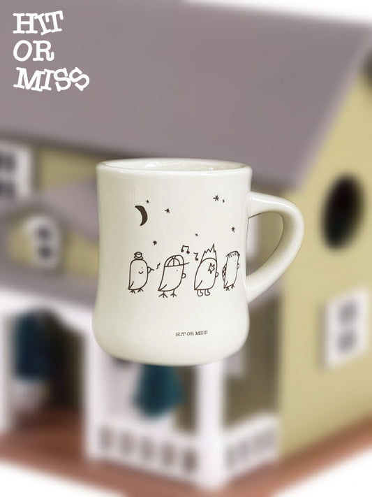 Cute Strolling Birds Ceramic Coffee Mug