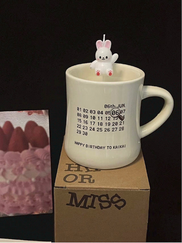 Custom Calendar Mug - Perfect Personalized Gift for Birthday, Wedding, and Anniversary